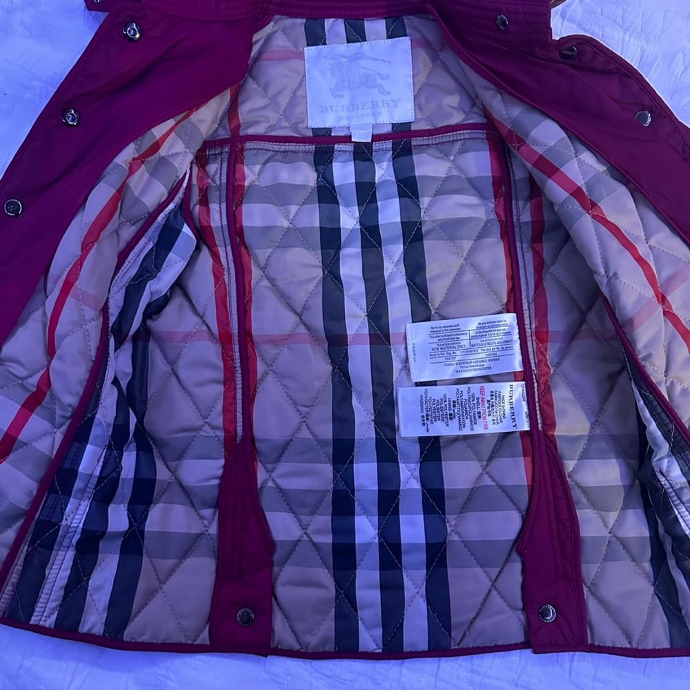 Kids Burberry purple jacket - Picture 2 of 2